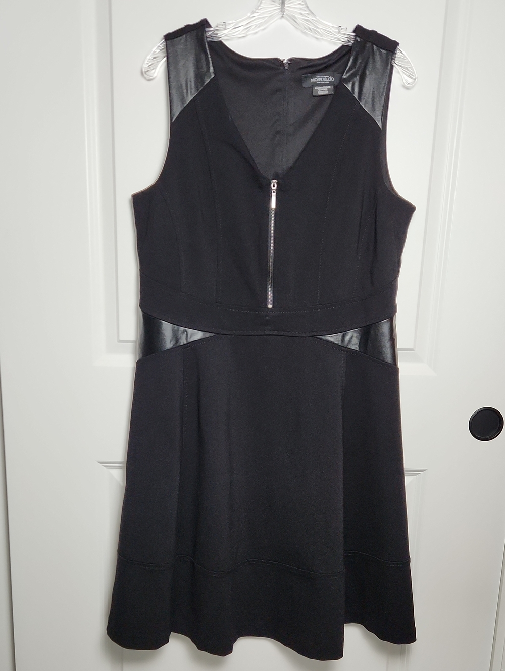 Michel Studio Black Short Dress With A-line Skirt Size 1X